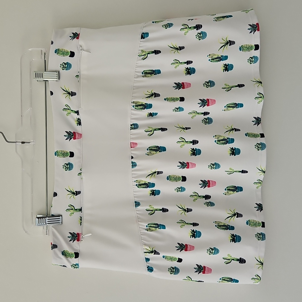 Lillie Green Cactus Print Athletic Tennis Skort Size Large - Picture 6 of 13